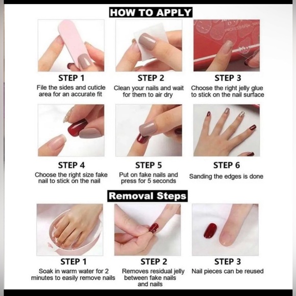 Handmade Kuromi Press On Nails 10pcs Size S - Picture 4 of 5